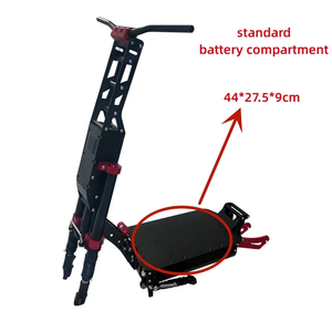 Factory Wholesale 150mm Fork Open Size E-Scooter Parts 13/14 Inch Geofought R8 Foldable Electric Scooter <b>Frame</b> with Oil Shock - Product Image 5