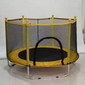 Petit <span class=keywords><strong>trampoline</strong></span> rond pour enfants de plus de 5 ans, 140x160cm, peut supporter <span class=keywords><strong>500</strong></span> livres. Fabriqué en tissu Oxford et en tubes d'acier épais. - Product Image 6