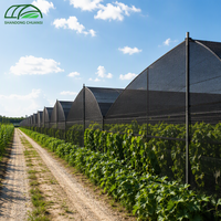 Filet d'ombrage noir en HDPE pour serres agricoles, protection des cultures, couverture des fermes, applications pour jardins, pépinières et plantes d'extérieur