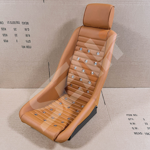 Коричневое модифицированное автомобильное сиденье WZSEAHI для японских фанатов классического автомобиля гоночного автомобиля ковшеобразное сиденье - Product Image 5