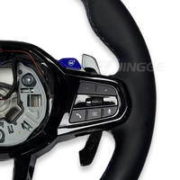 Volant en cuir chauffant personnalisé pour châssis G LCI, compatible avec G20 G30 G80 G01 G02 G87 M3 G82 M240i M550i M240i G90 G15 M340i