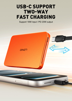 LDNIO PQ28(Qi2) Banco de Energía Magnético de 5000 mAh, Qi2 15W Inalámbrico, 20W PD, Carga Rápida Bidireccional, Imán Delgado N52, Pantalla LED Digital