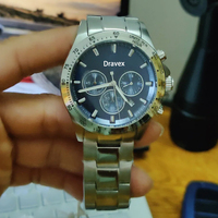 Jam Tangan Quartz Pria Laris 2026 38MM Kaca Mineral Dial Biru Baja Tahan Karat Tahan Air 50M HB