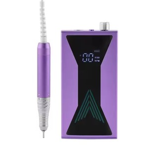 Motor <span class=keywords><strong>sin</strong></span> escobillas Original de fábrica, taladro de uñas de 45000RPM, potente rectificadora de Gel de 85W con reloj, lima de uñas recargable - Product Image 6