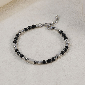 <span class=keywords><strong>Pulsera</strong></span> Boho Apilable con Cuentas <span class=keywords><strong>de</strong></span> Ónix Negro, Ojo <span class=keywords><strong>de</strong></span> Tigre y Turquesa, Regalo para Mujeres, Mejores Amigas, Madres, Hijas, Hermanas, Hombres - Product Image 4