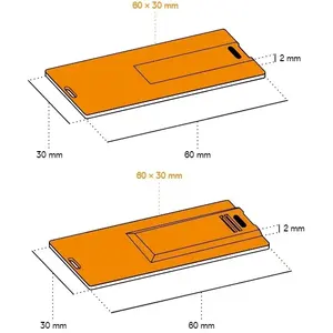 การ์ดสี USB ขนาดเล็ก อุปกรณ์รีไซเคิลที่ยั่งยืน - Product Image 2