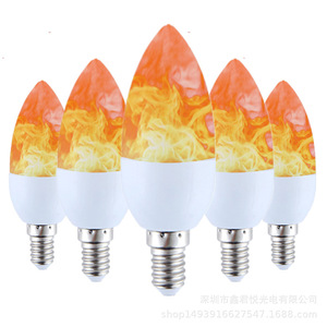 หลอดไฟ LED เอฟเฟกต์เปลวไฟ E27 3W 220V ไฟตกแต่งสำหรับตกแต่งบ้านปาร์ตี้ - Product Image 1