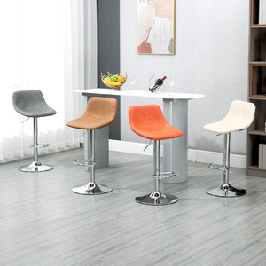 Bar <strong>Stools</strong> Cafe Furniture Restaurant Nordic Kitchen Cheap Gold High Chair Counter Modern Leather Metal Bar <strong>Stools</strong> <strong>With</strong> <strong>Back</strong> - Product Image 5