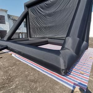 Pantalla de proyección trasera inflable, proyector de TV, Teatro inflable para exteriores, cine comercial, pantalla de película hinchable negra grande - Product Image 5