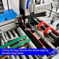 Machine de fabrication de sacs en papier à fond en V standard JD400 pour boulangerie et plats à emporter, avec alimentation en rouleau réglable et suivi de la production