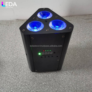 LEDA Hot sale wireless wedding 3x10w 4in1 RGBW <b>led</b> battery <b>uplight</b> with remote control - Product Image 4