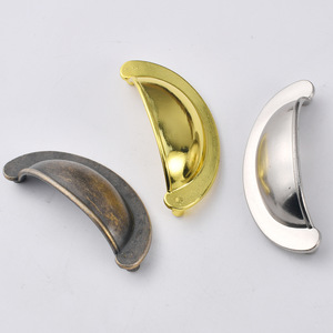 Antique Style Zinc Alloy <b>Drawer</b> <b>Pulls</b> Semi Circular Cabinet Hardware Silver Black <b>Gold</b> Bronze Durable Traditional Design - Product Image 3