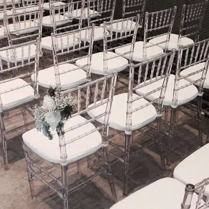 <span class=keywords><strong>Chaise</strong></span> de mariage Chiavari en résine transparente, style Phénix Napoléon, en plastique acrylique cristallin, pour cérémonies et jardins – Offre Spéciale - Product Image 6
