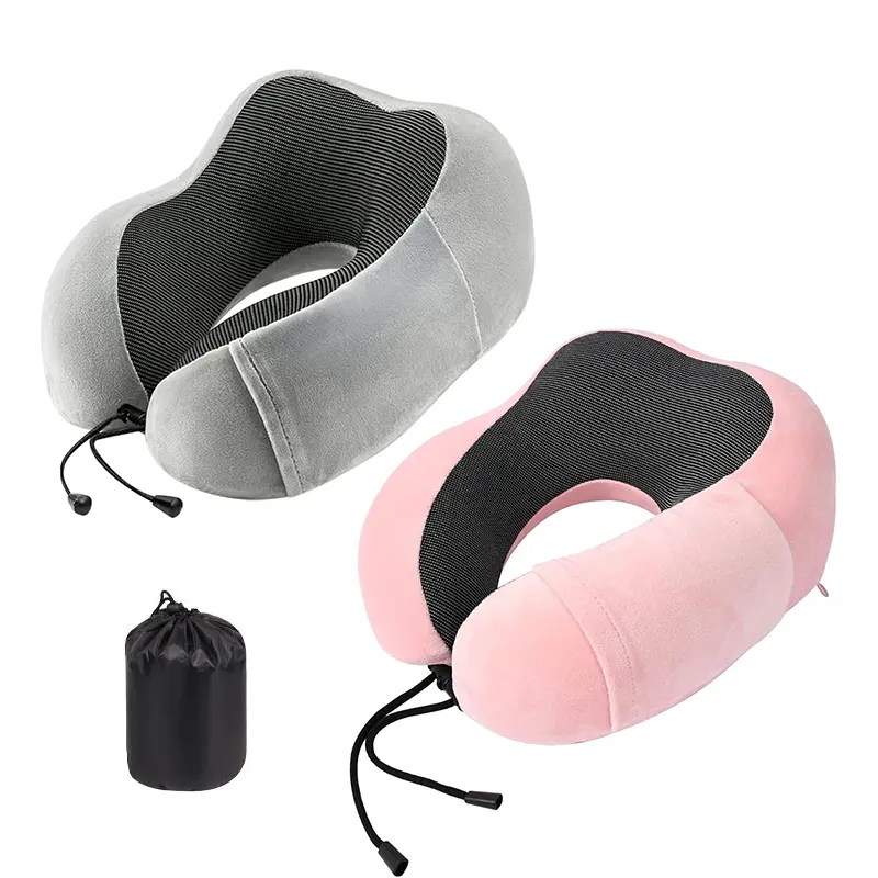 New Neck Pillow Support Wrap Bulk Luxury Car Portable Memory Foam Snugl Travel Pillow for Flight