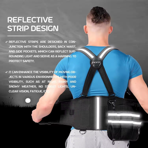 Removable Tool Kit Adjustable Professional Protection Working Waist Hip Support Belt for Heavy Lifting Safety - Product Image 5