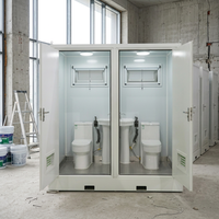 Nouvelle cabine de toilette mobile en acier chinois, toilette modulaire, écologique et durable, adaptée aux espaces publics