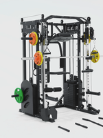 Machine Smith tout-en-un pour la maison, avec système de tirage croisé et de lat pulldown, équipement de fitness pour studio à domicile
