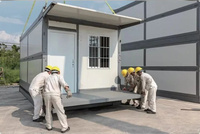 Maison modulaire préfabriquée moderne, pliable, portable, avec design personnalisable