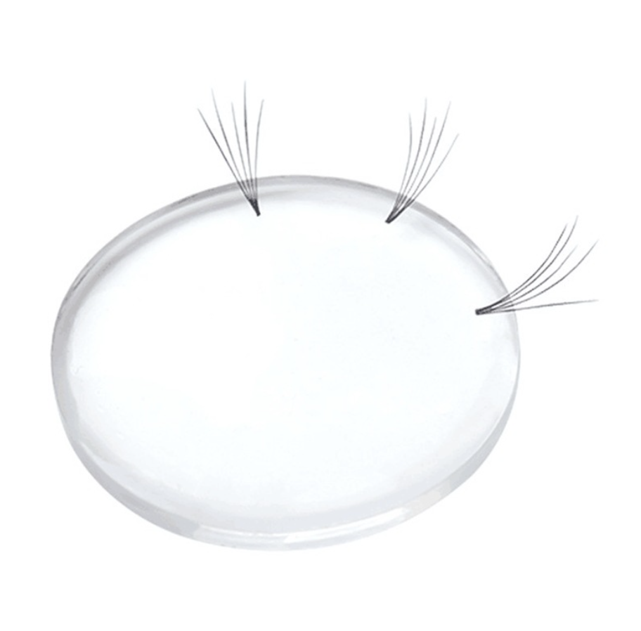 Reusable Eyelash Extension Pad Lash Flower Storage Silicone Pad Glue Holder Round 3mm Clear Gasket for Save flower Quickly bloom