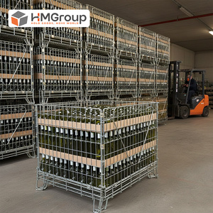 Canasta de Transporte de Alambre para Almacenamiento y Envejecimiento de Botellas de Vino, Reutilizable, Sostenible y Económica - Product Image 6