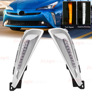 Luz de conducción LED para coche, luz de circulación diurna DRL para Toyota <span class=keywords><strong>Prius</strong></span> C 2019 2020 2021 2022 <span class=keywords><strong>2023</strong></span>, luz de señal de giro, Kit de luz diurna de 12V - Product Image 1