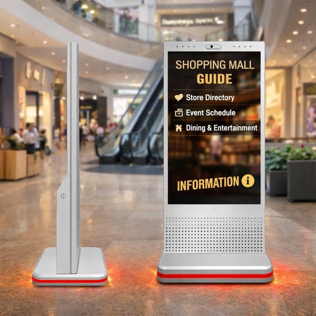 55 Inch Commercial Indoor LCD Digital Signage Standee Display Android windows Ai Powered Voice Interactive Kiosks Hardware Only