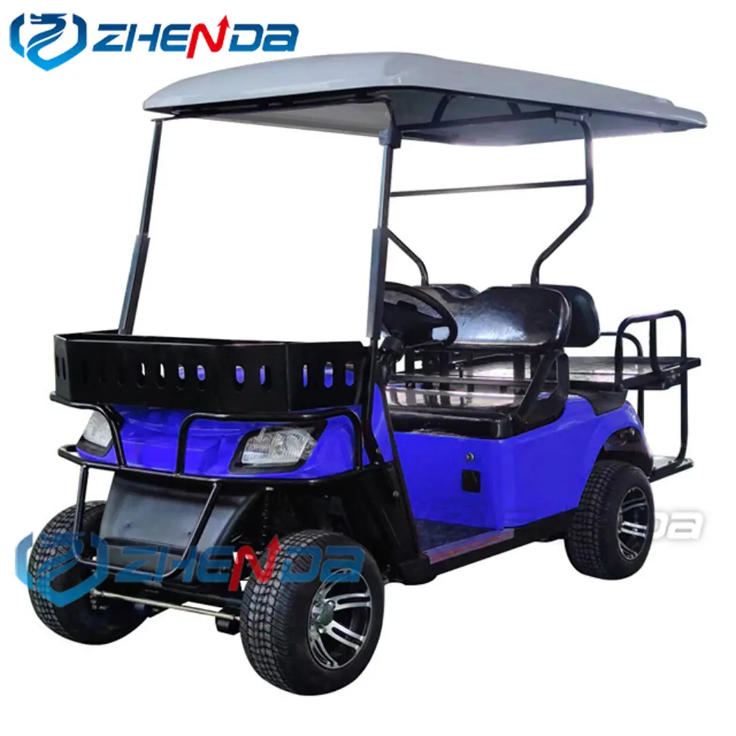 2023 New Model Golf Kart 4 Wheel Drive Cheap Price Club Car Buggy Off-Road Tires Golf Carts Large Battery Electric