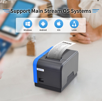 Xprinter XP-T58L Printer termal meja 58mm kualitas baik dengan pemotong otomatis Printer penerimaan Pos stiker termal