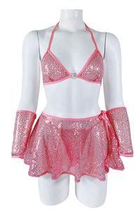 Women Open Back Halloween Sequin Bling Girls Sexy Lingerie Costume Women Nightclub Dress Adult Cosplay Lingeries - Product Image 5