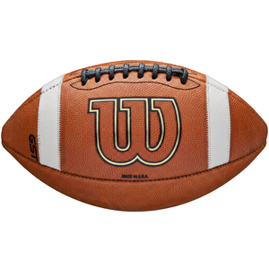 Ballon de rugby de haute qualité pour jeunes, logo personnalisé, cuir PU, taille 6, pour équipe scolaire, entraînement en plein air - Product Image 1