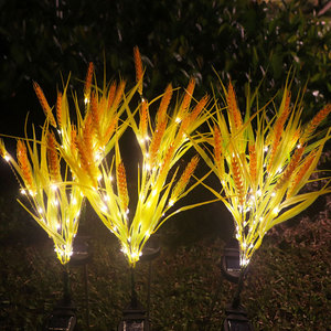 ไฟสวนพลังงานแสงอาทิตย์ LED รูปทรงข้าวสาลี 7 หัว ตกแต่งภายนอก กันน้ำ ตั้งพื้นได้ - Product Image 1