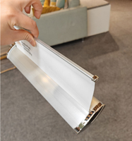 Support de bannière enroulable portable de table en aluminium rétractable avec montage sans outil pour la promotion en magasin ou sur bureau