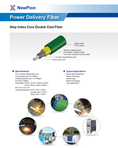 Newpion เส้นใยโพลี<span class=keywords><strong>เม</strong></span>อร์แบบคู่ทำจากเส้นใย IU800/880ซิลิโคน ETFE ต่ำโอ้ VIS-IR สเปกตรัมกว้างการตรวจจับประสิทธิภาพสูง - Product Image 2