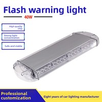 Luz de Advertencia de Alta Potencia para Techo de Auto BIAOCHI, Lámpara Estroboscópica de Emergencia, Barra de Luz Intermitente Ámbar con Imán Potente y Accesorios, 12V 24V