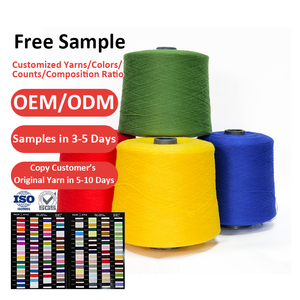 Trung Quốc Sợi Nhà Cung Cấp Bán Buôn Đan Nhanh Chóng Khô Polyester <span class=keywords><strong>Nylon</strong></span> <span class=keywords><strong>Viscose</strong></span> 48nm 28S/2 Nhuộm Pha Trộn Lõi Spun Sợi Cho Dệt Kim Dệt - Product Image 1
