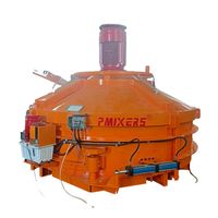Mezcladora de Concreto de Alta Eficiencia PMIXERS PMC2000L, Productividad de 120M³/H, Mezcladora Planetaria de Concreto de 75kW con Descarga Hidráulica