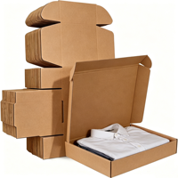 Caja de Ropa Corrugada Plegable Reciclable, Caja de Embalaje para Regalos con Impresión Personalizada, Caja de Envío Plegable con Logotipo
