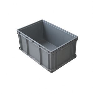 600*400*280 warehouse euro logistics transport reusable tough turnover moving nestable stackable plastic turnover box