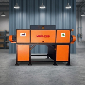 Broyeur de plastique semi-automatique à double arbre en PRV de qualité commerciale, capacité 500 kg/h, pour usage intensif - Product Image 1