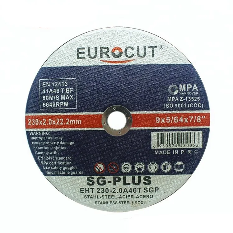 EUROCUT abrasive cutting disc production 230x2 for ukraine market grinding disc