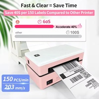 Imprimante d'étiquettes d'expédition thermique directe 100 mm (4 pouces) USB sans fil pour codes-barres – Modèle US