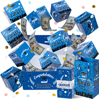 Boîte cadeau mystère de Noël personnalisée avec surprise argent rebondissant pour fête, en papier durable. Aucun avis pour le moment.