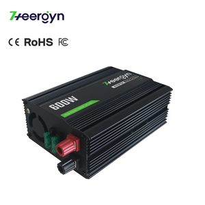 Inversor de Onda Sinusoidal Modificada de 600W, Pico de 1200W, Convertidor de Corriente para Auto de 12V/24V CC a 110V/220V CA con Puertos USB para RV, Camiones y Camping - Product Image 1