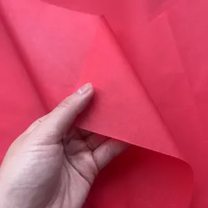 CQ205 rotes Seidenpapier farbiges Papier 50 * 75 cm 17 gsm Werks-Who-sale-Verpackungspapier