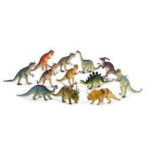 儿童恐龙玩具塑料动物玩具套装茎教育逼真恐龙雕像玩具