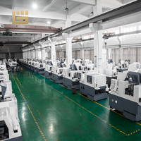 Tour CNC de type suisse à double broche pour usinage de haute précision, avec axe Y, lit incliné et broche électrique refroidie par huile
