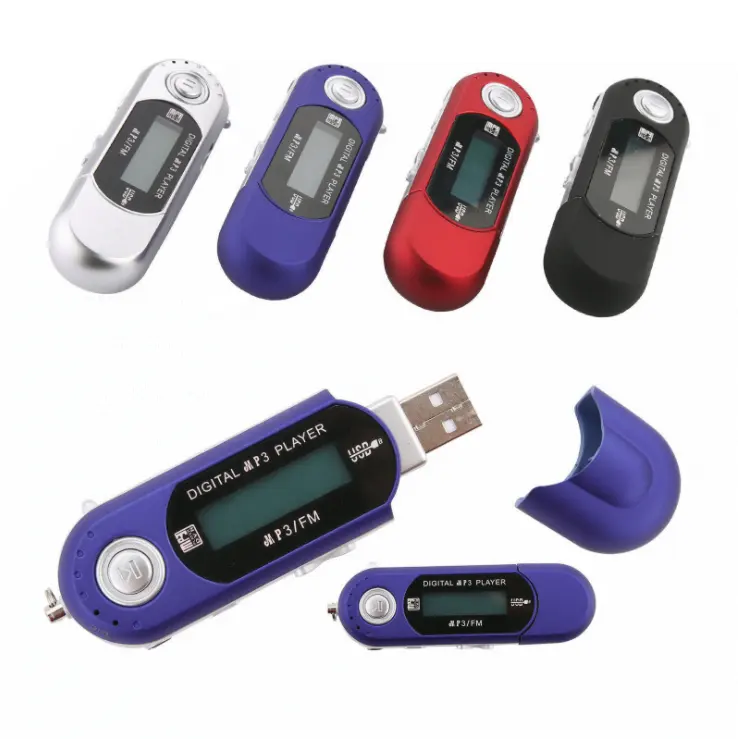 Kostenloser versand Digitale MP3 Player mit FM Radio USB-Stick Tragbare Audio WMA Sound Voice Recorder Aufnahme LCD Bildschirm