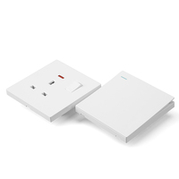 S1.2 BS/UK 1 Gang 13A soket saklar 3 Pin FM Tuya Clipsal desain baru peredup saklar dinding