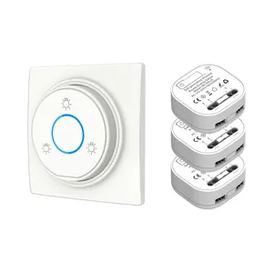 Rebound-Typ Runde Acryl platte 1/Gang Dual-Control Kinetic Energy Switch Keine Batterie Selbst generieren der Wireless-Schalter