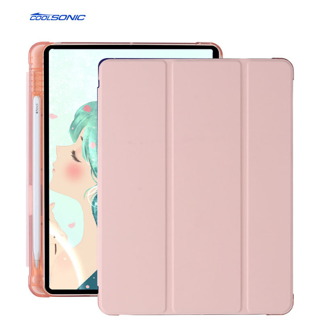Smart Magnetic Folding Smart Cover Leather Case for iPad Pro 13inch M4 7th Gen 2024 PU Leather Tablet Cover